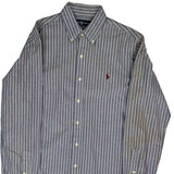 Ralph Lauren Striped Shirt - Medium Red Cotton