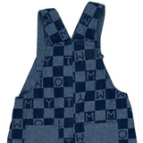 Age 12 Months Tommy Hilfiger Checked Overalls - 3XS Blue Cotton