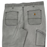 Carhartt Carpenter Trousers - 35W 32L Grey Cotton Blend