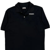 Kappa Polo Shirt - Large Black Cotton