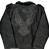 Age 6 Harley Davidson Graphic Leather Jacket - XS Black Polyurethane