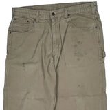 Carhartt Carpenter Trousers - 37W 30L Khaki Cotton