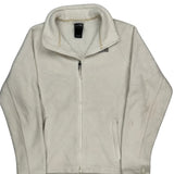 The North Face Fleece Jacket - Medium Cream Polyester
