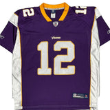 Minnesota Vikings Reebok Nfl Football Jersey - 2XL Purple Nylon