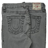 True Religion Skinny Fit Jeans - 27W UK 8 Grey Cotton Blend