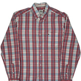Lacoste Checked Shirt - Medium Blue Cotton