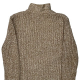 Tommy Hilfiger 1/4 Zip - Large Beige Cotton Blend