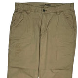 Carhartt Double Knee Carpenter Trousers - 34W 30L Beige Cotton