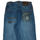 Akademiks Graphic Jeans - 28W 30L Blue Cotton