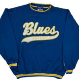 Blues Hockey Starter Graphic Sweatshirt - XL Yellow Polyester Blend