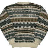 Mens Classic Fair Isle Sweater - Small Multicoloured Wool Blend