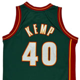 Age 14-16 Seattle Supersonics Mitchell & Ness #40 Kemp Jersey - Large Red Polyester