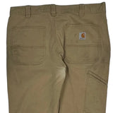Carhartt Trousers - 36W 30L Khaki Cotton