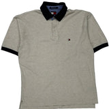 Tommy Hilfiger Polo Shirt - Large Navy Cotton