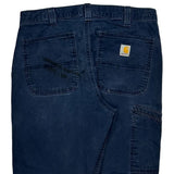 Carhartt Carpenter Trousers - 34W 32L Blue Cotton
