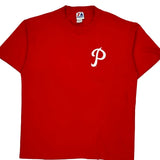 Philadelphia Phillies Majestic Mlb T-Shirt - Large Red Cotton