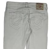 True Religion Slim Jeans - 35W 30L White Cotton