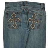 Vision Street Wear Jeans - 32W 31L Blue Cotton