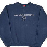 Penn State University Nike College Sweatshirt - Large Navy Cotton