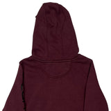Carhartt Hoodie - Small Burgundy Cotton Blend