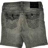 True Religion Denim Shorts - 24W US 0 Gray Cotton