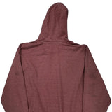 Carhartt Hoodie - XL Burgundy Cotton Blend