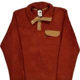 The North Face Snap-T Rugby Shirt - Small Red Polyester