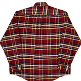 Tommy Hilfiger Checked Flannel Shirt - Large Multicoloured Cotton