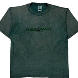 Public Image Single Stitch T-Shirt - Large Grey Cotton