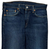 Levis Slim Fit Jeans - 33W 30L Dark Wash Cotton