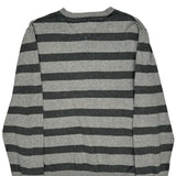 Tommy Hilfiger Striped Jumper - Medium Grey Cotton