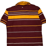 The Banks Ecko Unltd Striped Rugby Shirt - XL Burgundy Cotton