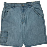 Wrangler Denim Shorts - 38W 10L Blue Cotton