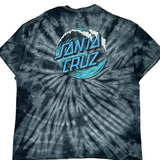 Santa Cruz Tie-Dye T-Shirt - XL Black Cotton