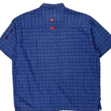Ecko Unltd Checked Short Sleeve Shirt - 2XL Blue Cotton