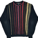 Unbranded Striped Sweater - XL Black Cotton