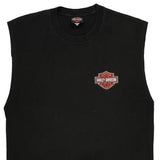 Oakland Harley Davidson Graphic Tank Top - Small Black Cotton