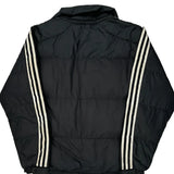 Adidas Striped Puffer - Small Black Polyester