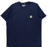 Force Carhartt T-Shirt - Large Blue Cotton