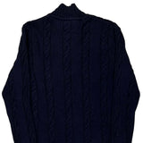 Tommy Hilfiger Zip Up - Small Navy Cotton Blend