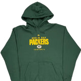 Green Bay Packers Nfl Football Hoodie - Large Green Cotton Blend