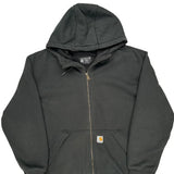 Carhartt Hoodie - Large Black Cotton Blend
