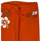 Chase Authentics Floral Sport Shorts - Small Orange Cotton Blend