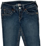 True Religion Contrast Stitch Jeans - 29W UK 8 Dark Wash Denim