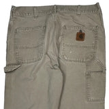 Carhartt Carpenter Trousers - 35W 36L Beige Cotton