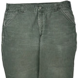 Carhartt Carpenter Trousers - 36W 30L Green Cotton