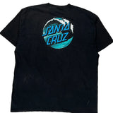 Santa Cruz Graphic T-Shirt - 2XL Black Cotton