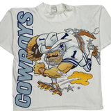 Dallas Cowboys Starter Graphic T-Shirt - Large White Cotton