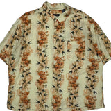 Puritan Floral Hawaiian Shirt - 2XL Orange Viscose
