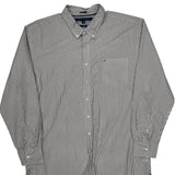 Tommy Hilfiger Striped Shirt - 2XL Black & White Cotton